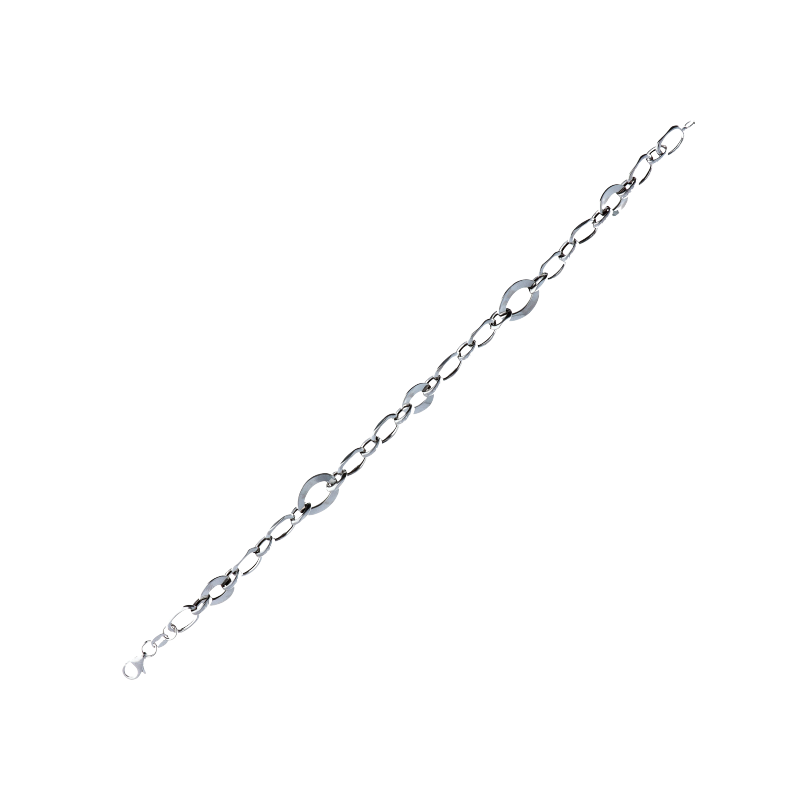 Bracciale a catena donna Damiata Gioielli in oro bianco 548/5/102