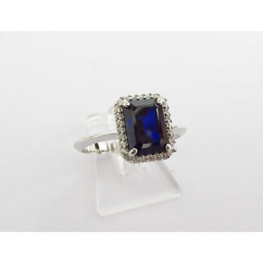 Anello donna Damiata Gioielli in oro bianco, zirconi e quarzo 549/102/2