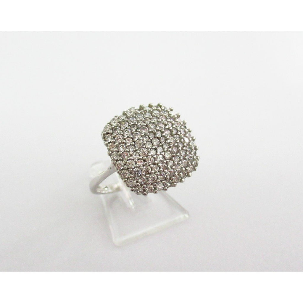 Anello donna Damiata Gioielli in oro bianco con zirconi 575/5/102/1