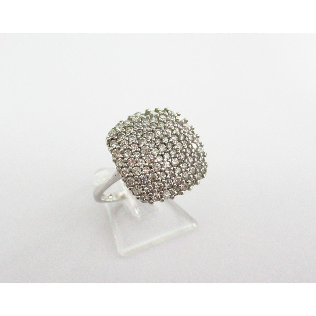 Anello donna Damiata Gioielli in oro bianco con zirconi 575/5/102/1