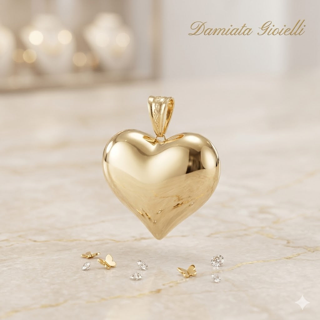 Ciondolo a cuore donna Damiata Gioielli in oro giallo 582/5/102