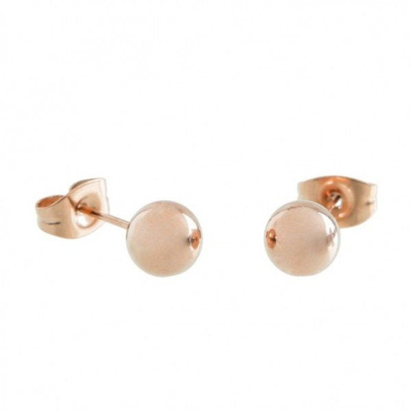 Orecchini a sfera donna Marlù in acciaio rosè 5OR0040R-6