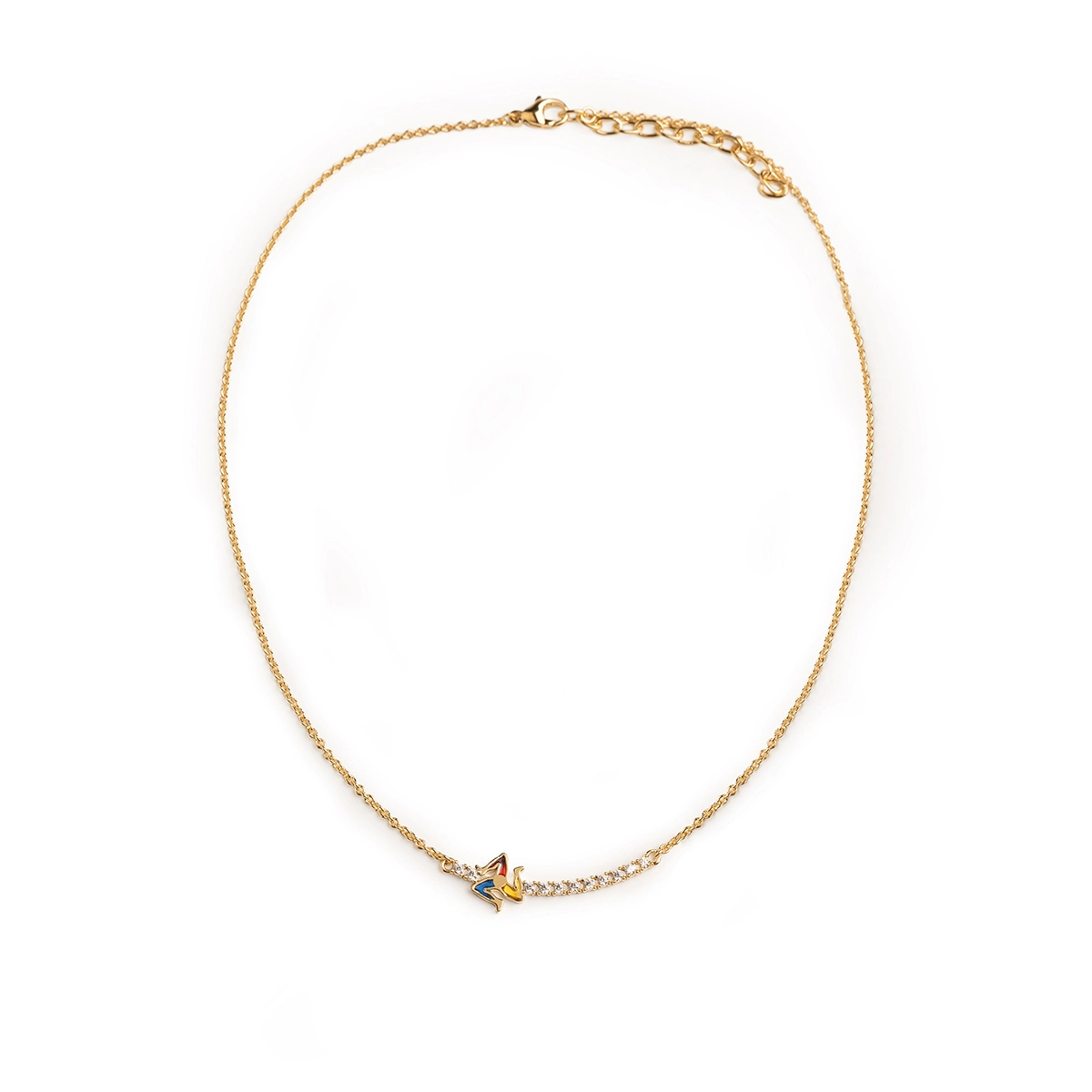 Collana donna Isola Bella Trinacria in bronzo e zirconi 60000005