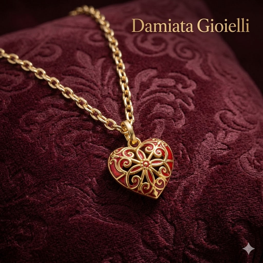 Collana donna Isola Bella Cuore in bronzo
