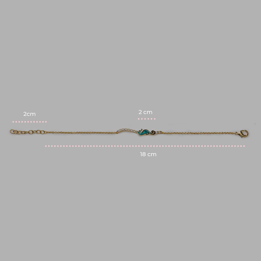Bracciale donna Isola Bella Ippocampo in bronzo e zirconi 60000019