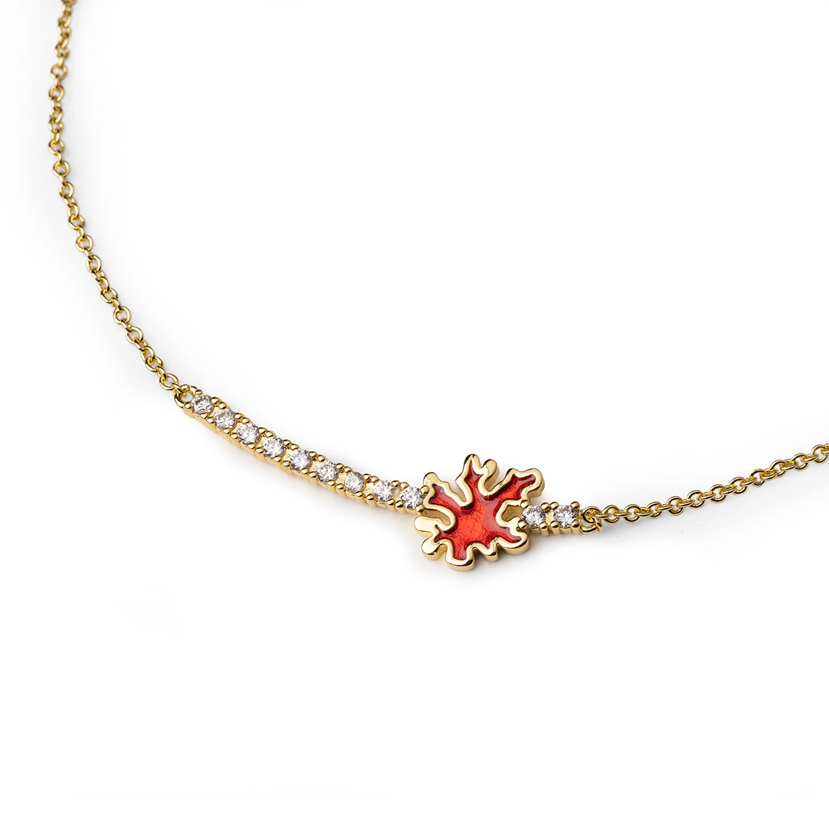 Collana donna Isola Bella Corallo in bronzo e zirconi 60000023
