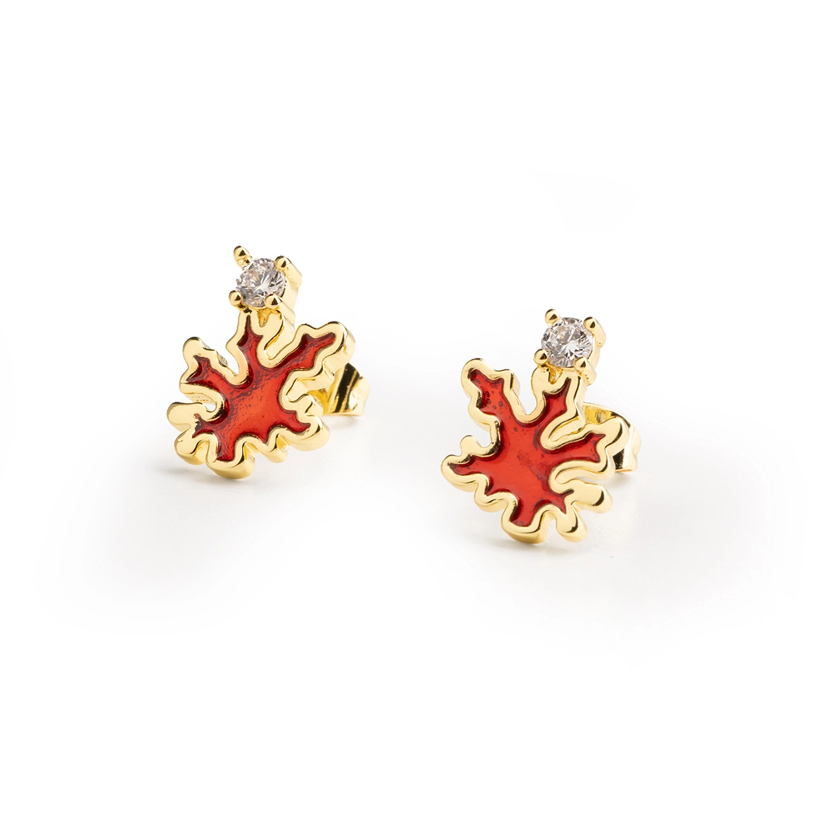 Orecchini donna Isola Bella Corallo in bronzo e zirconi 60000024