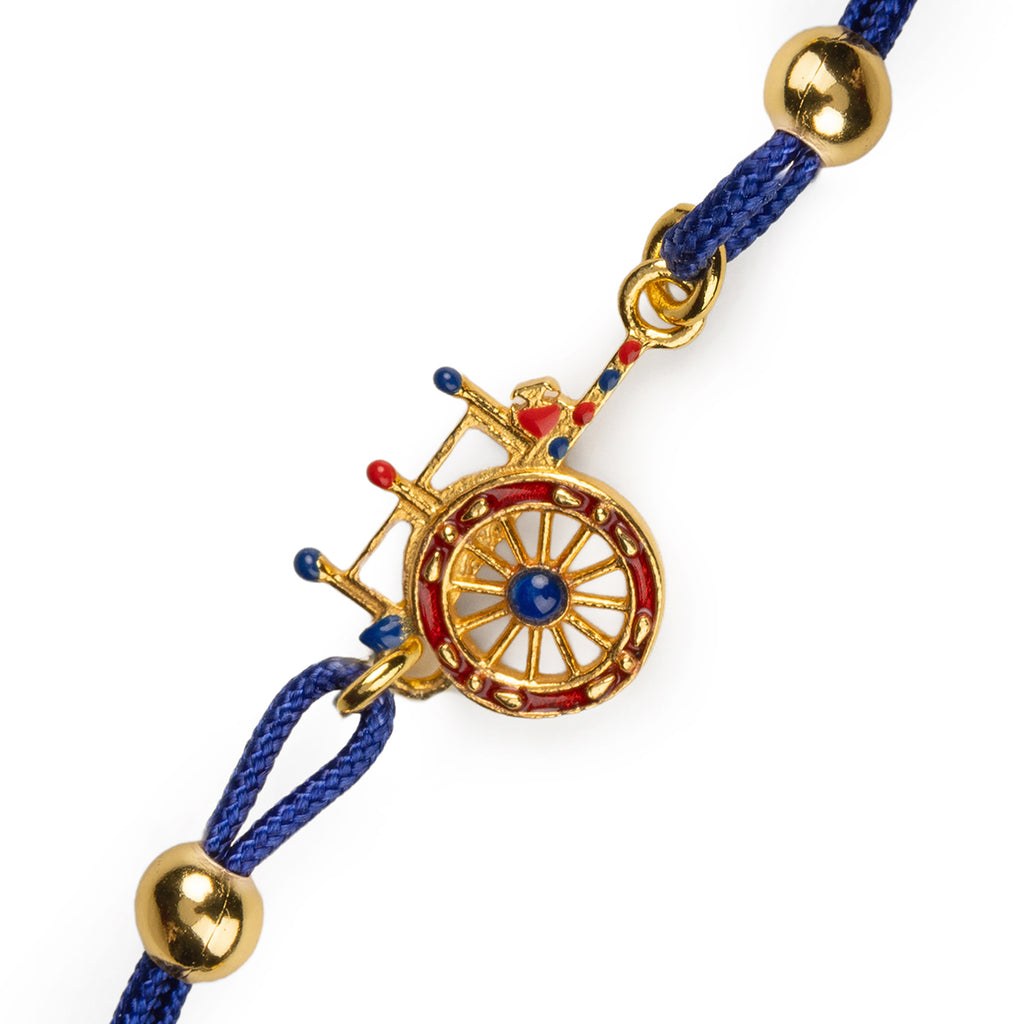 Bracciale donna Isola Bella Carretto Siciliano in lega smaltata e cordino 60000031