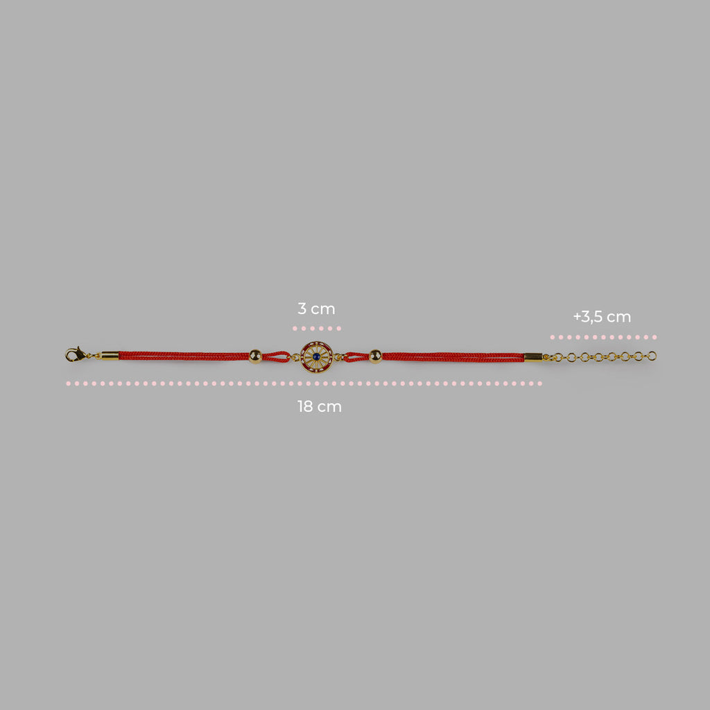Bracciale donna Isola Bella Ruota in lega smaltata e cordino 60000032