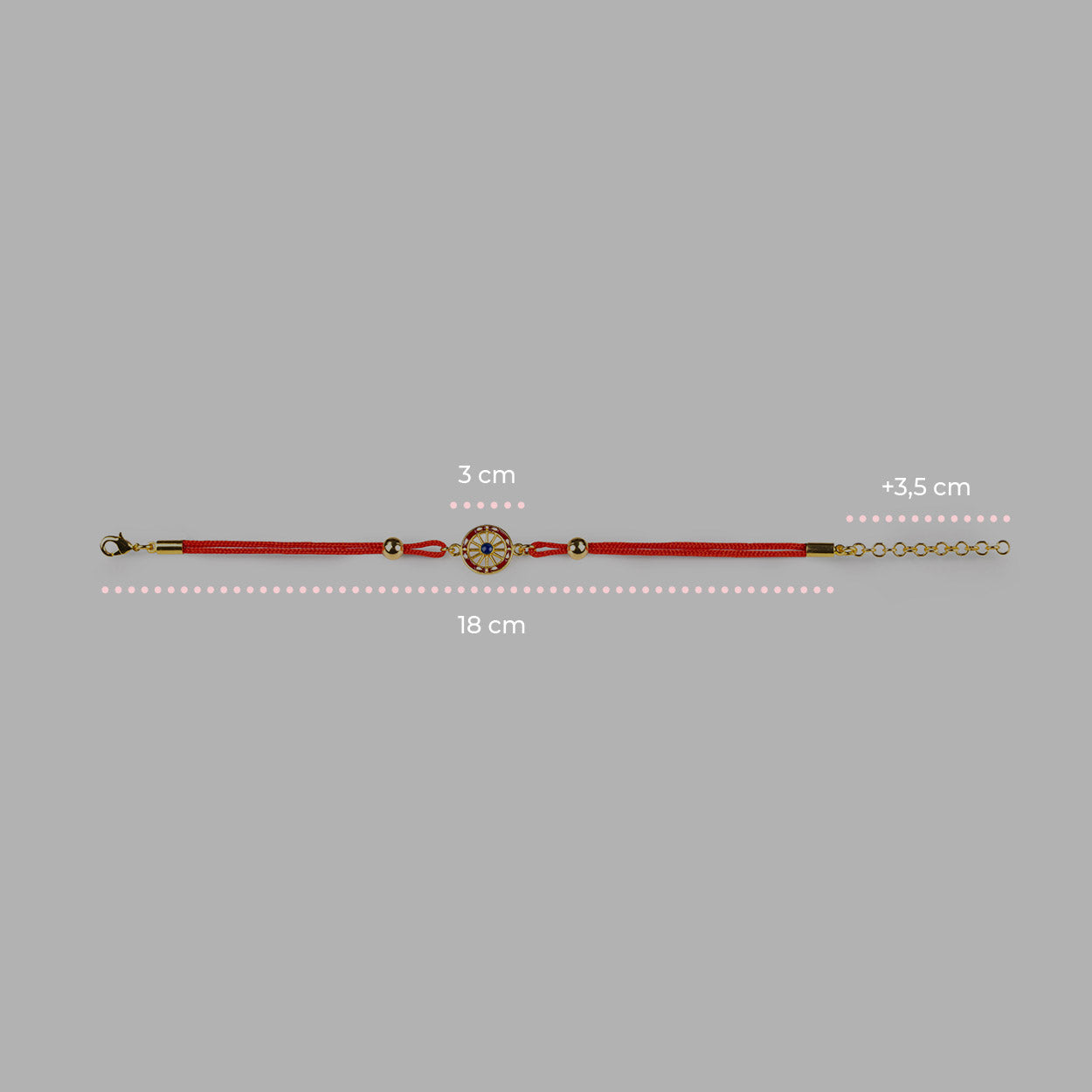 Bracciale donna Isola Bella Ruota in lega smaltata e cordino 60000032