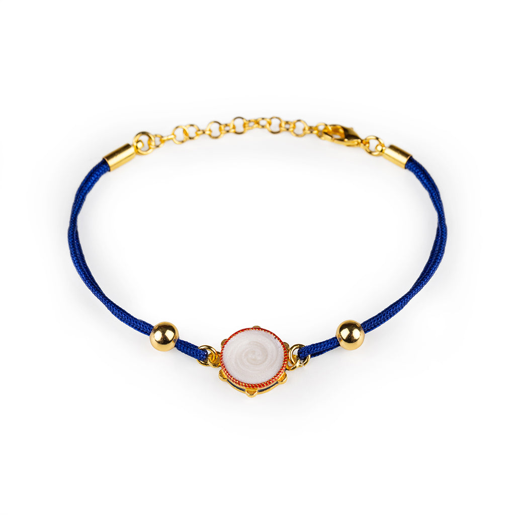 Bracciale donna Isola Bella Tamburello in lega smaltata e cordino ref. 60000033