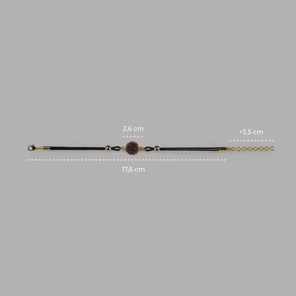 Bracciale donna Isola Bella Riccio in lega smaltata e cordino 60000034