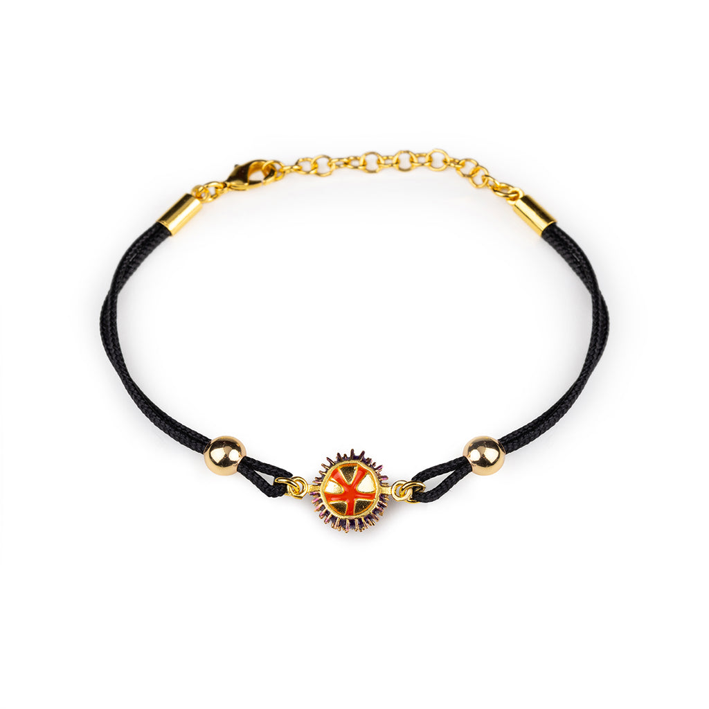 Bracciale donna Isola Bella Riccio in lega smaltata e cordino 60000034