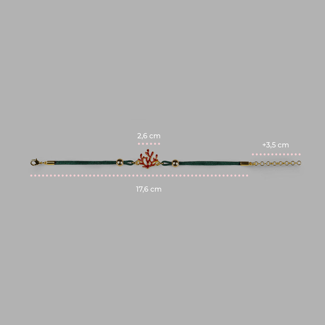 Bracciale donna Isola Bella Corallo in lega smaltata e cordino 60000036