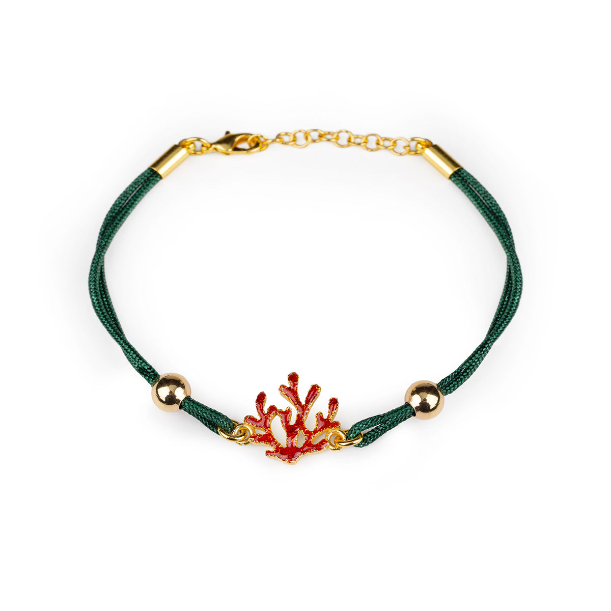 Bracciale donna Isola Bella Corallo in lega smaltata e cordino 60000036