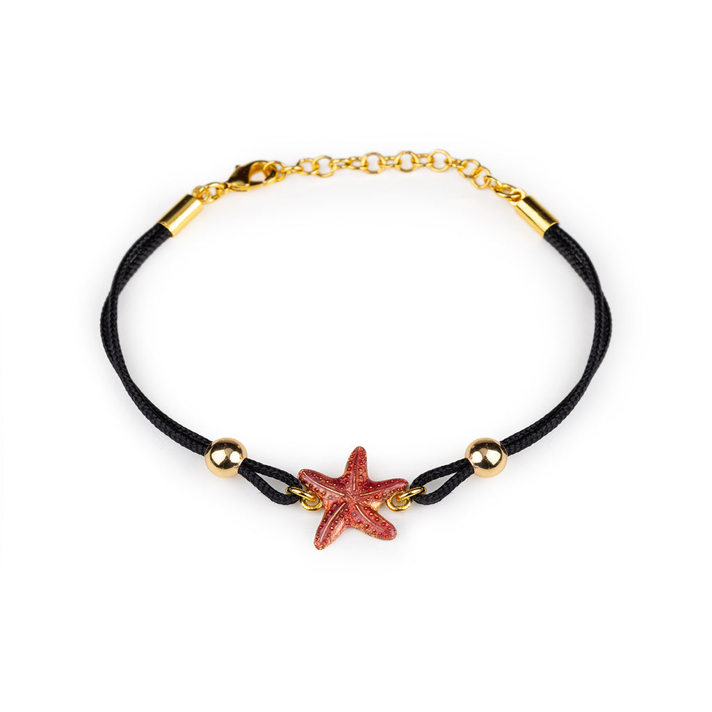 Bracciale donna Isola Bella Stella Marina Rossa in lega smaltata e cordino 60000037