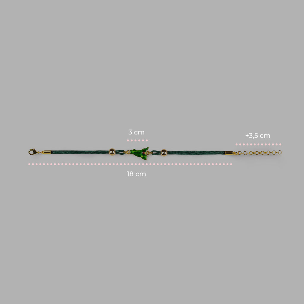 Bracciale donna Isola Bella Sicilia in lega smaltata e cordino 60000038