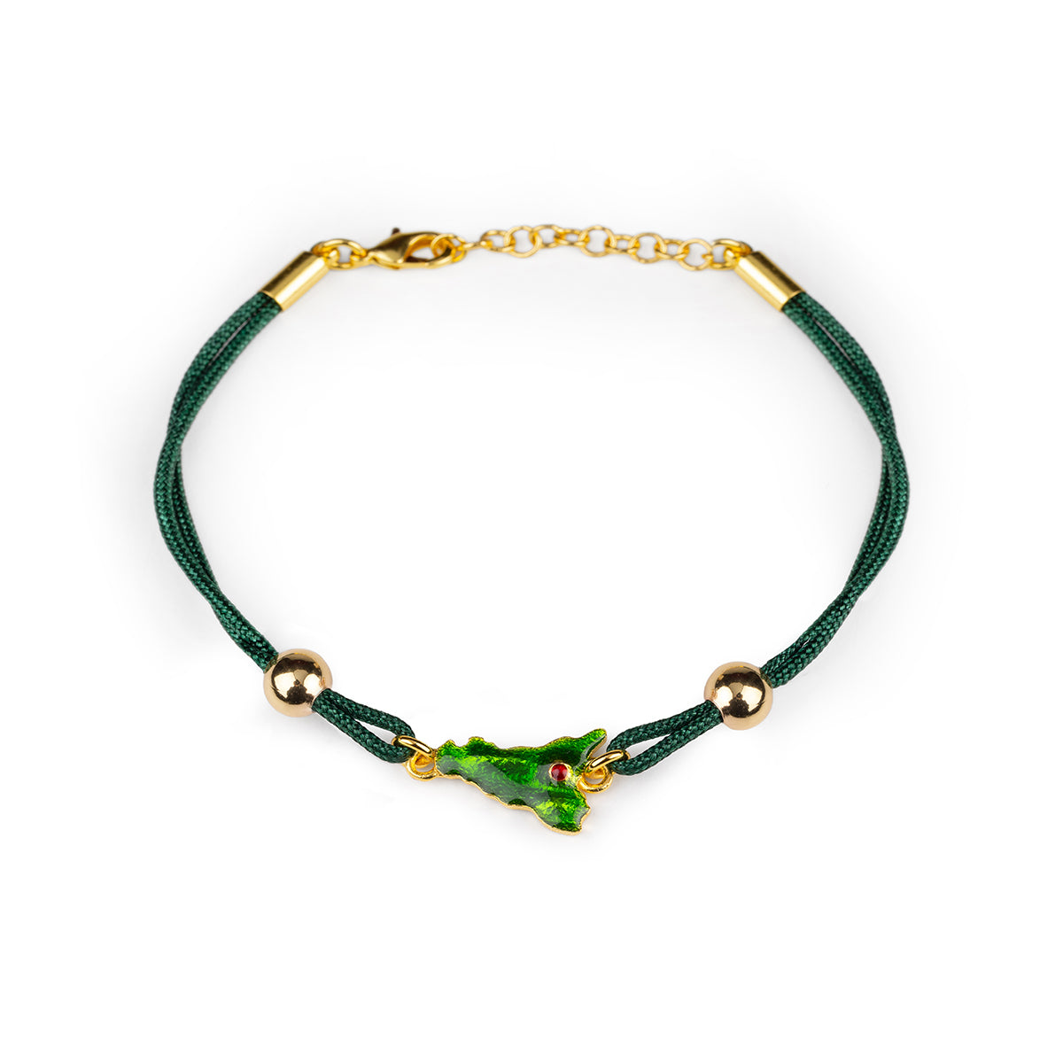 Bracciale donna Isola Bella Sicilia in lega smaltata e cordino 60000038
