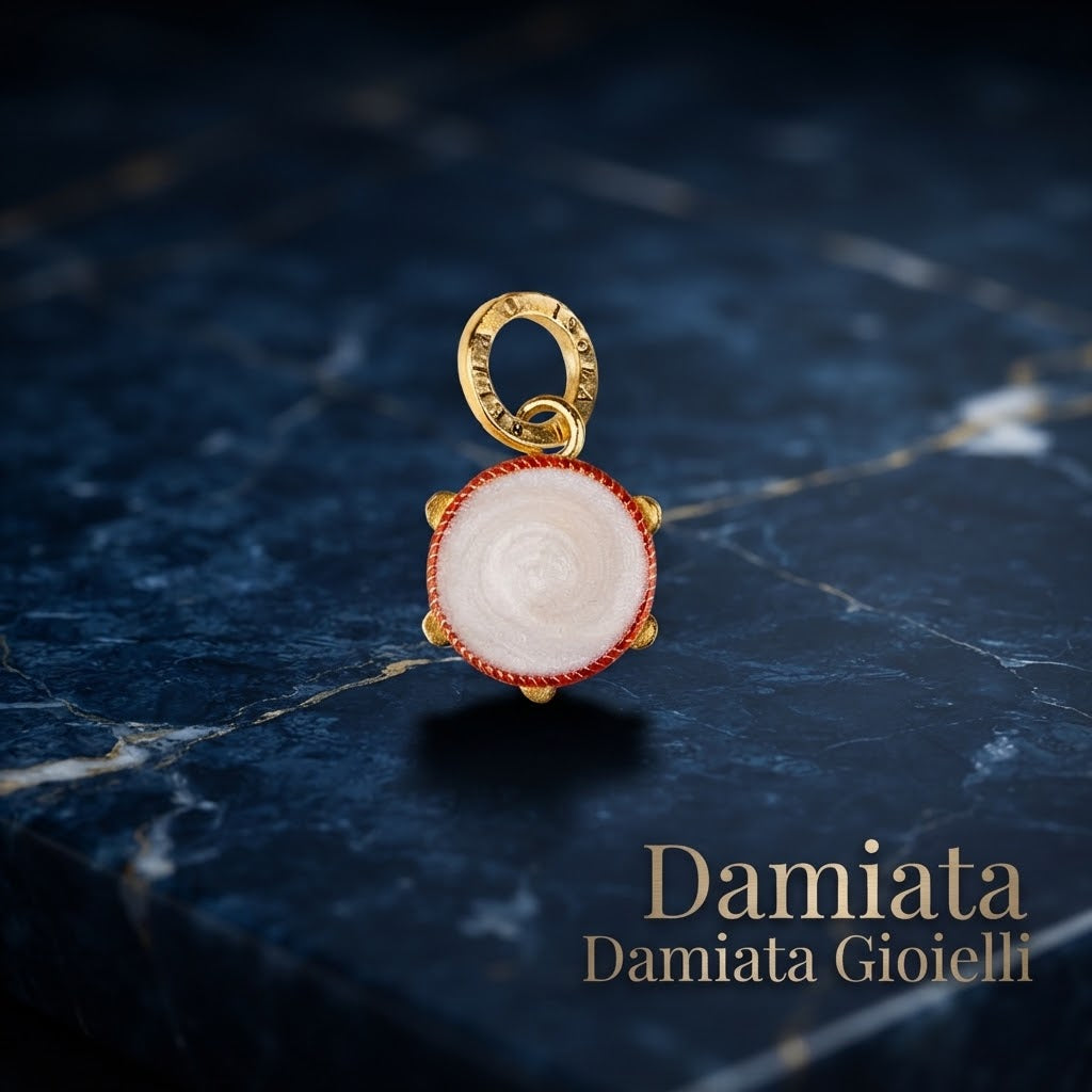 Ciondolo donna Isola Bella Tamburello in lega smaltata e dorata ref. 60000041