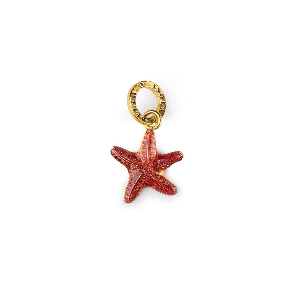 Ciondolo donna Isola Bella Stella Marina Rossa in lega smaltata e dorata 60000045