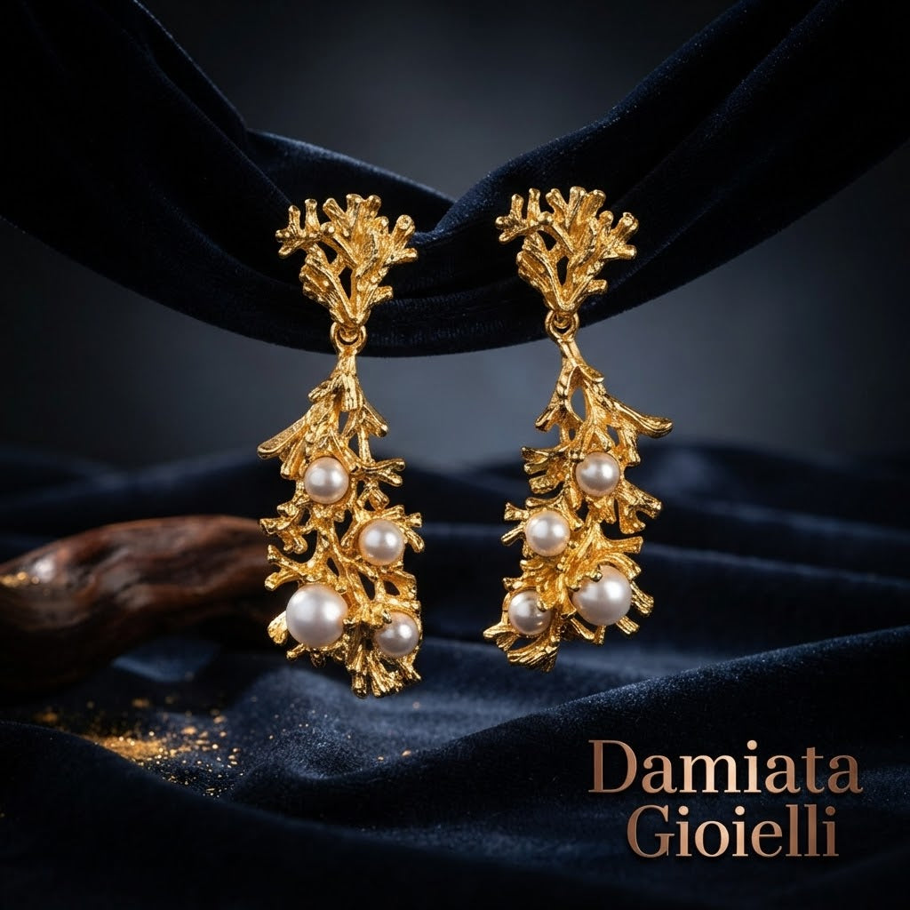 Orecchini donna Isola Bella Rami di Perle Gold in lega placcata oro ref. 60000113