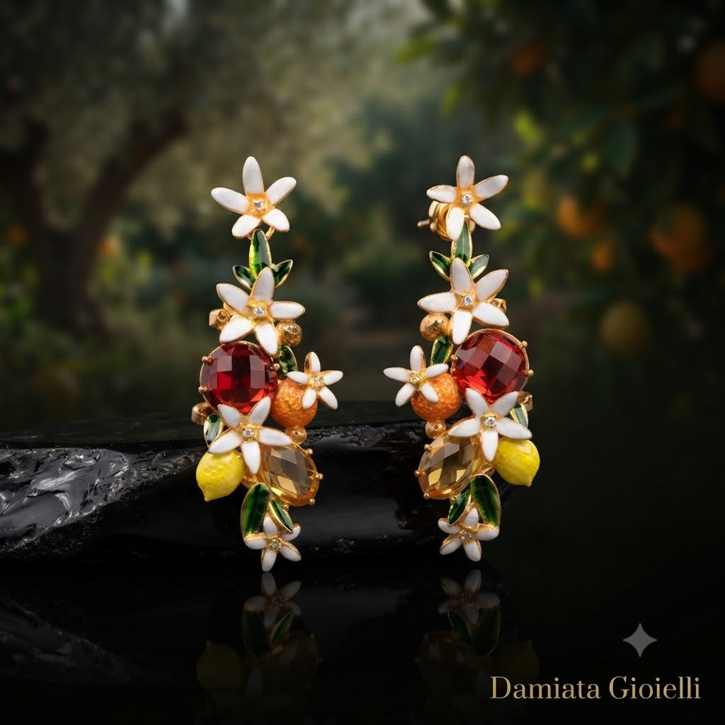 Orecchini donna Isola Bella Fiori di Zagara in lega placcata oro 60000140