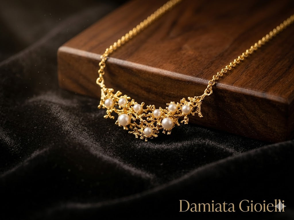 Collana donna Isola Bella Corallo Gold con Perle in lega placcata oro ref. 60000155