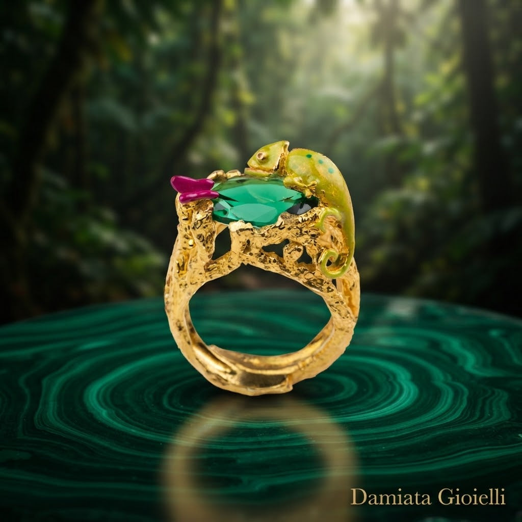Anello donna Isola Bella Camaleonte in lega placcato oro ref. 60000167