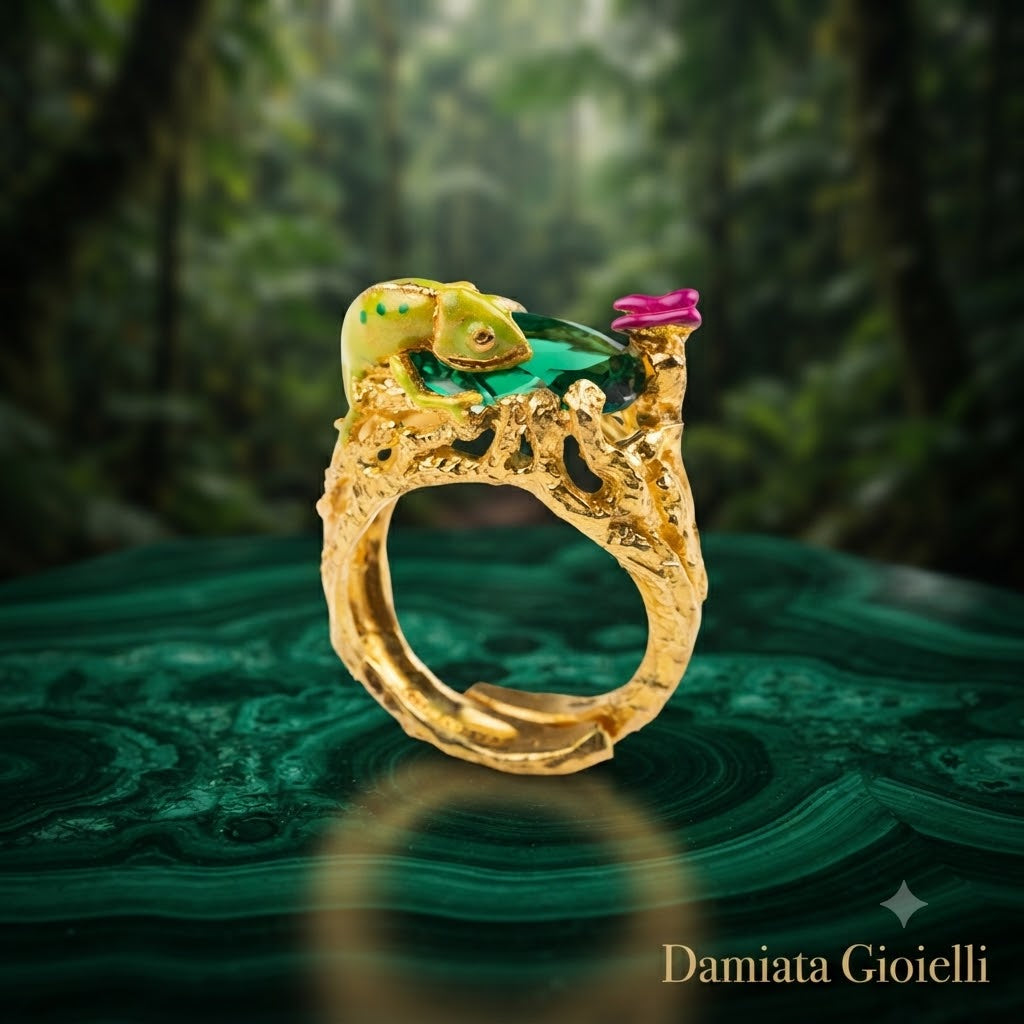 Anello donna Isola Bella Camaleonte in lega placcato oro ref. 60000167