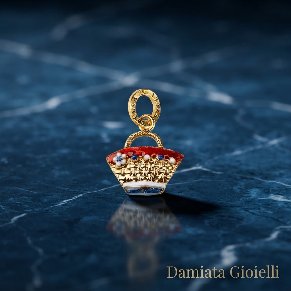 Ciondolo donna Isola Bella Coffa in lega smaltata e dorata ref. 60000201