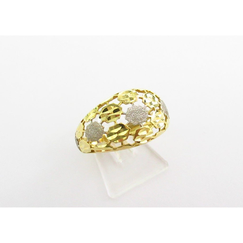 Anello fantasia donna Damiata Gioielli in oro bianco e giallo 651/102