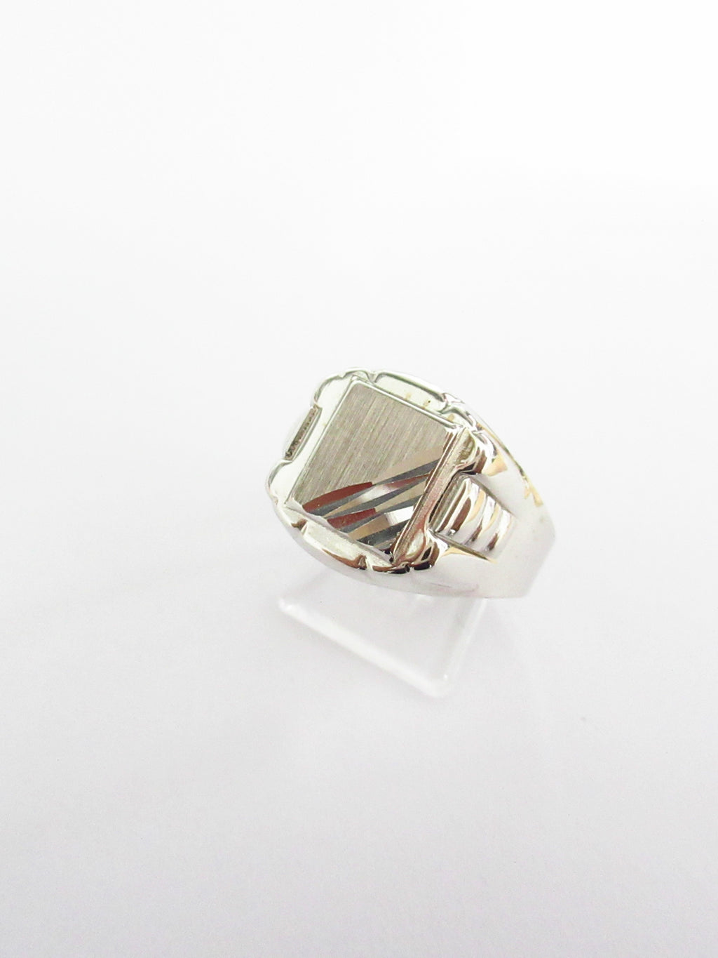 Anello uomo Damiata Gioielli in oro bianco 652/102/1