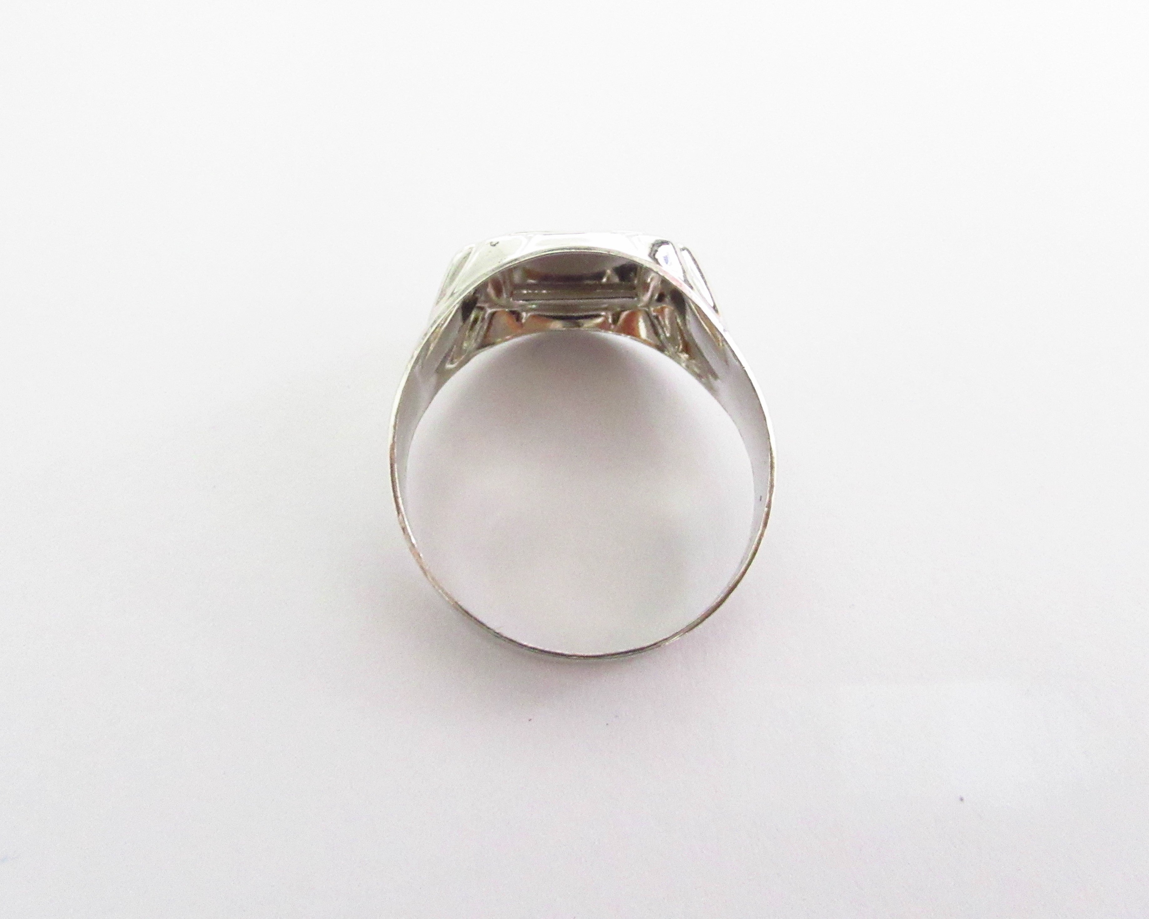 Anello uomo Damiata Gioielli in oro bianco 652/102/1