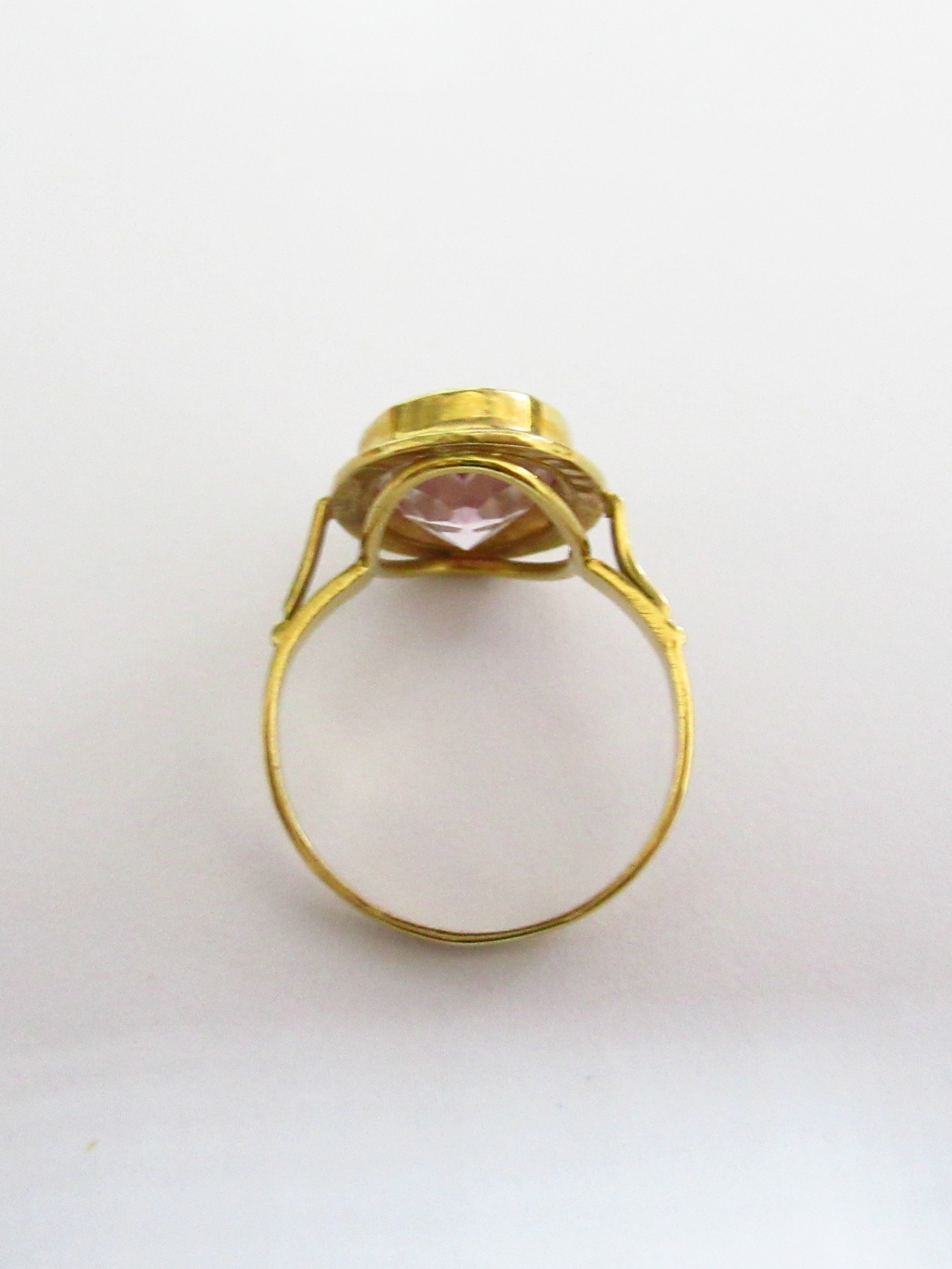 Anello fantasia donna Damiata Gioielli in oro giallo con quarzo 654/102
