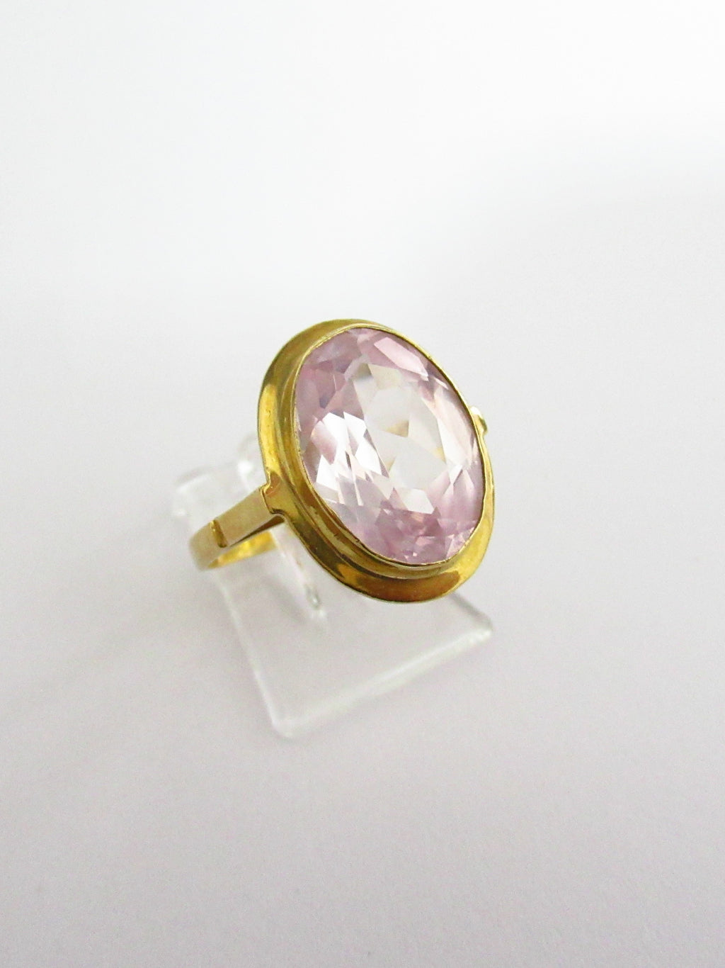 Anello fantasia donna Damiata Gioielli in oro giallo con quarzo 654/102