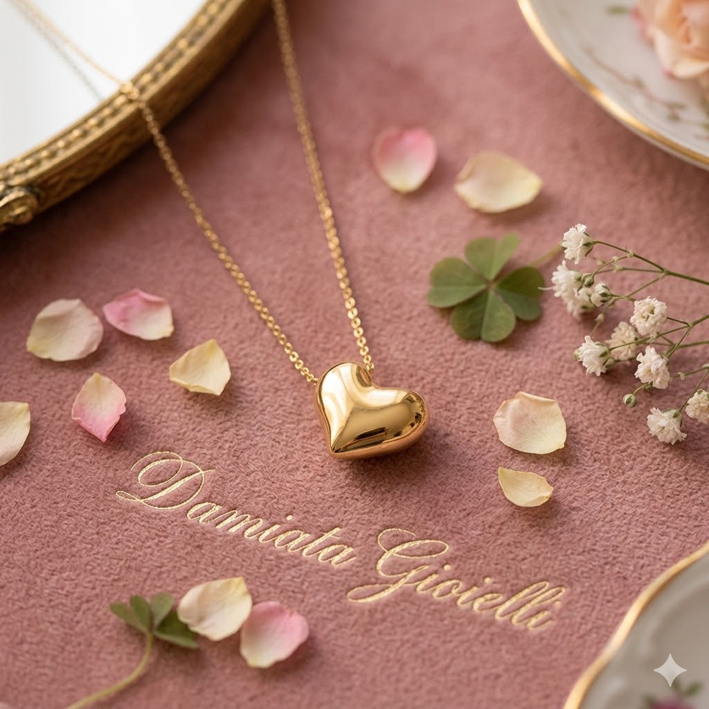 Collana con cuore donna Damiata Gioielli in oro giallo 658/102