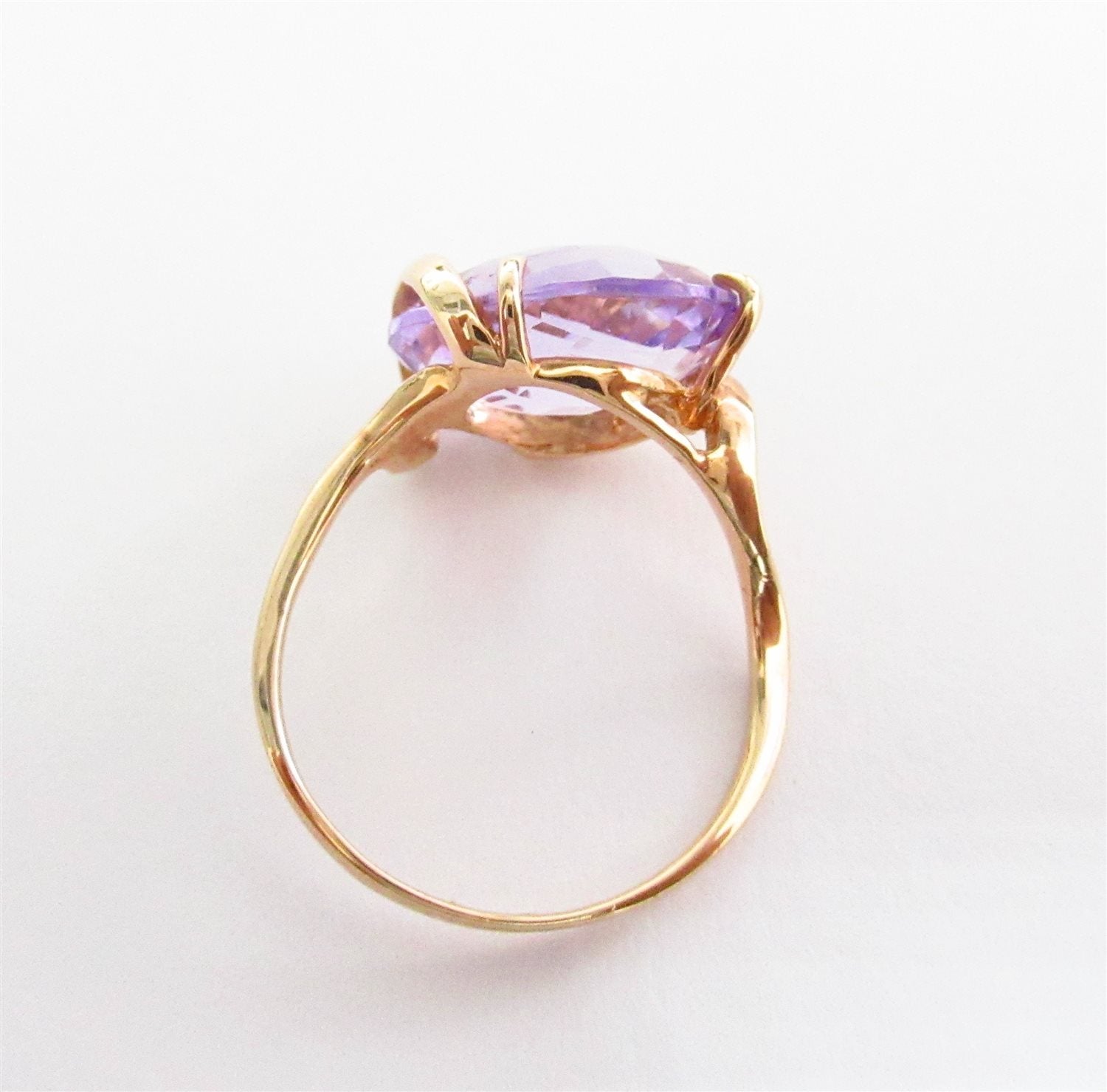 Anello fantasia donna Damiata Gioielli in oro rosa e quarzo 658/102/5