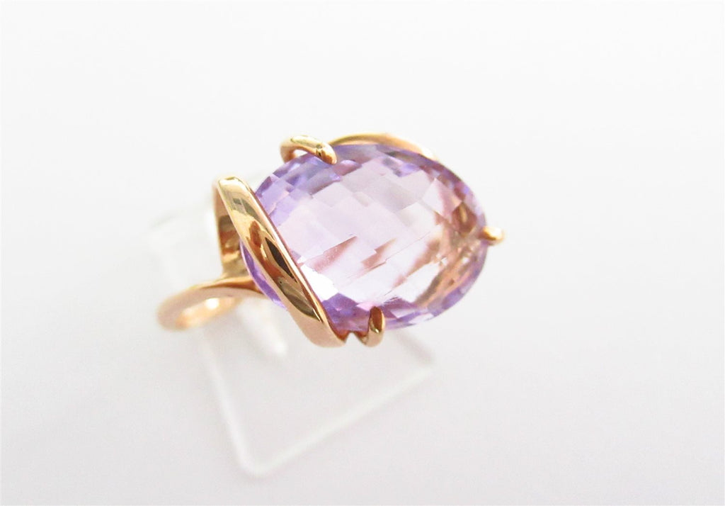 Anello fantasia donna Damiata Gioielli in oro rosa e quarzo 658/102/5