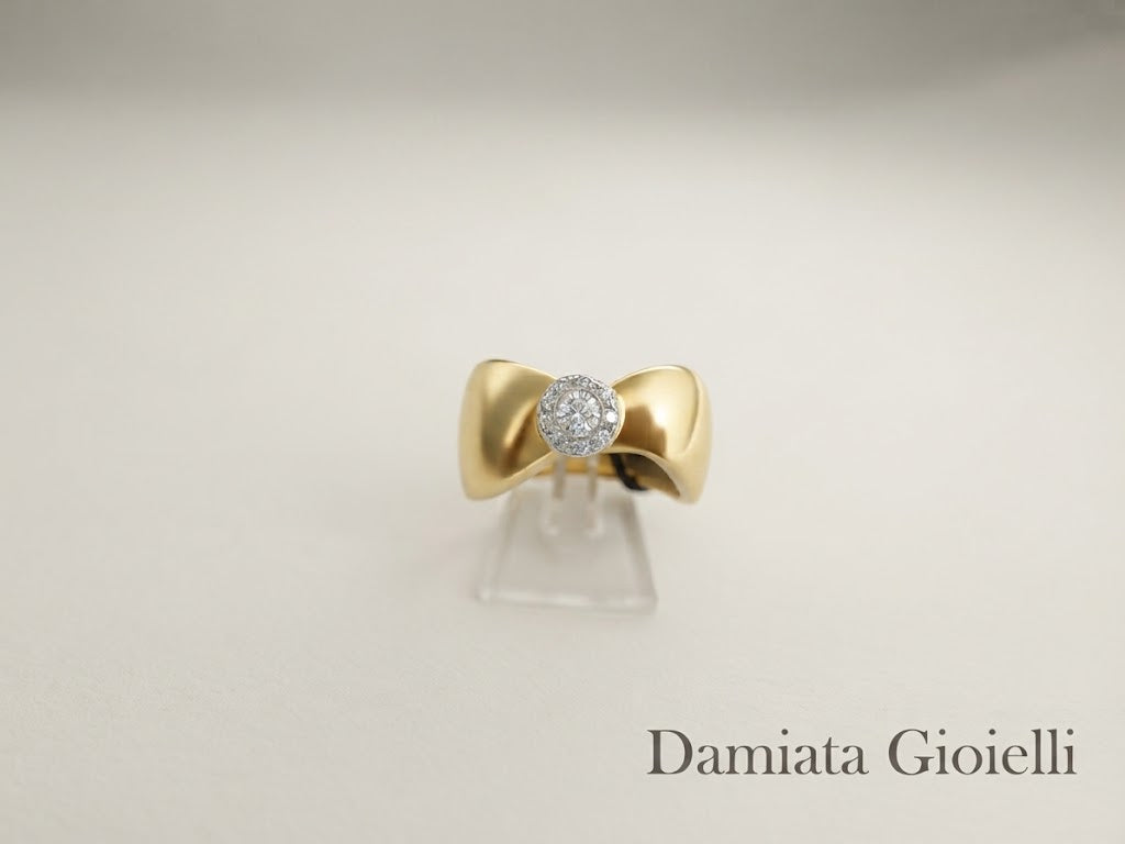 Anello fantasia donna Recarlo in oro giallo e bianco con diamanti ref. 68796