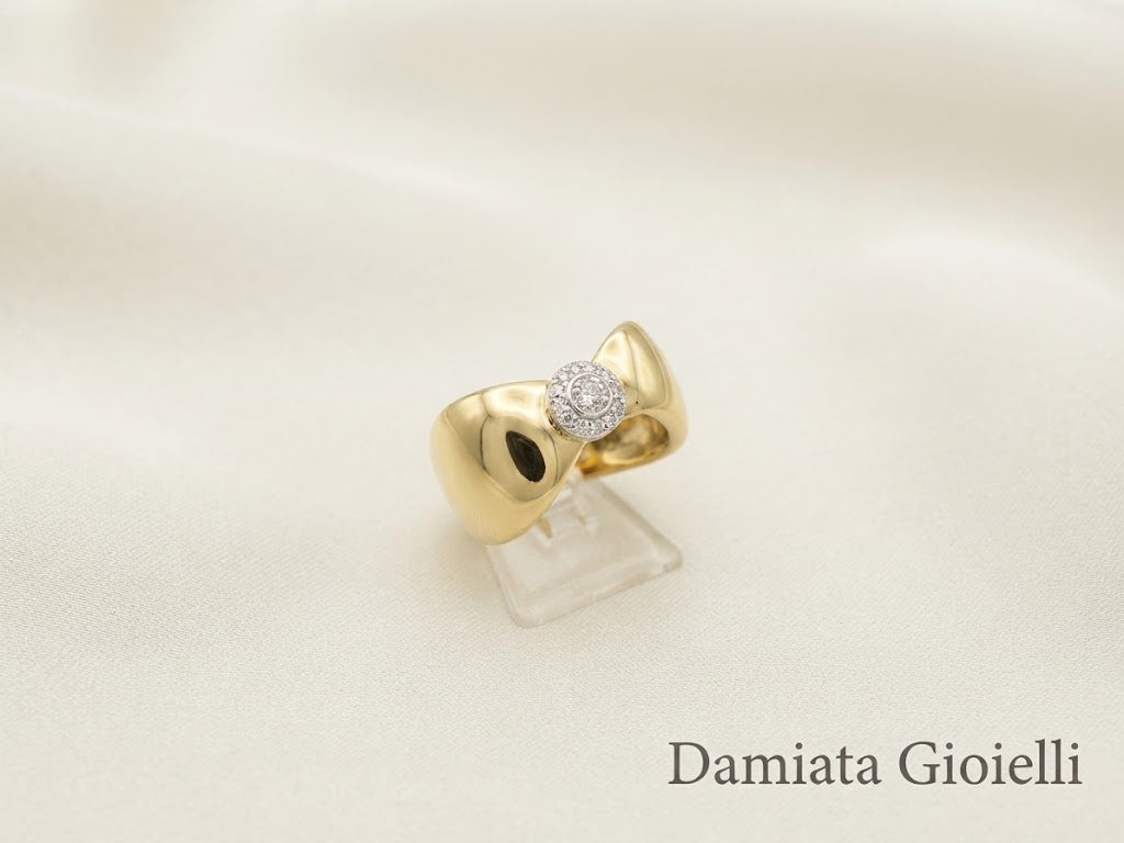Anello fantasia donna Recarlo in oro giallo e bianco con diamanti ref. 68796