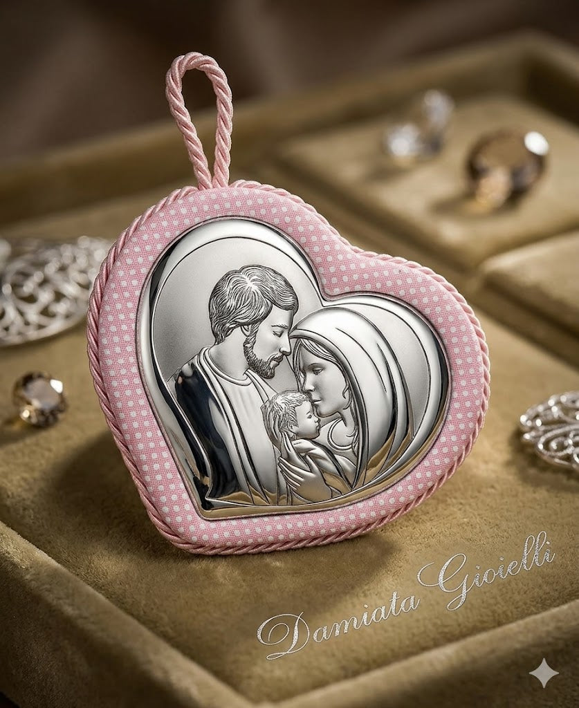 Capoculla bimba Ottaviani in stoffa, similpelle e argento 925% ref. 7010CCR