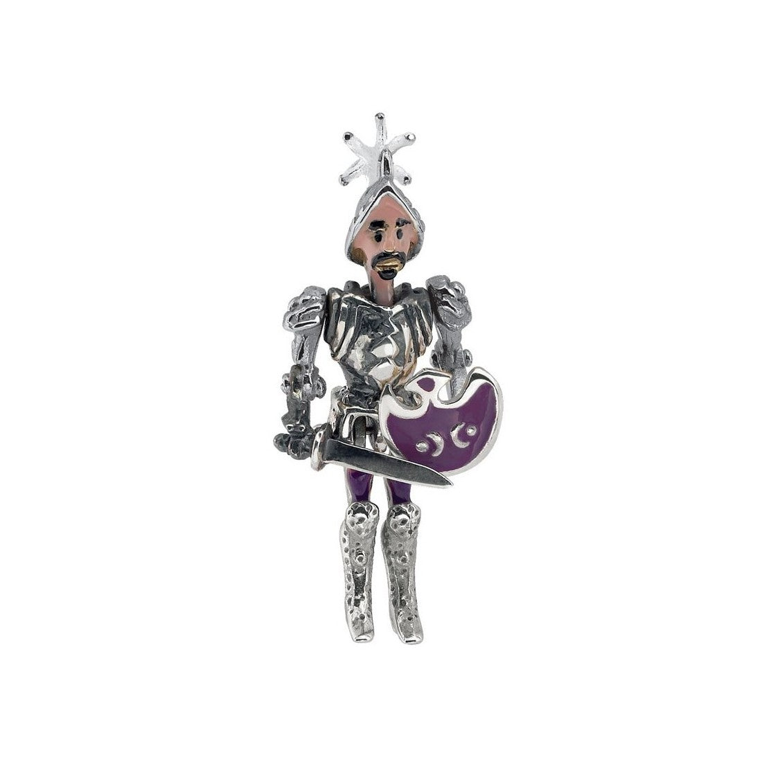 Charm donna Gerardo Sacco raffigurante il pupo in argento smaltato 70156