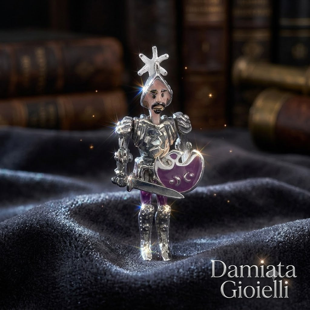 Charm donna Gerardo Sacco raffigurante il pupo in argento smaltato 70156