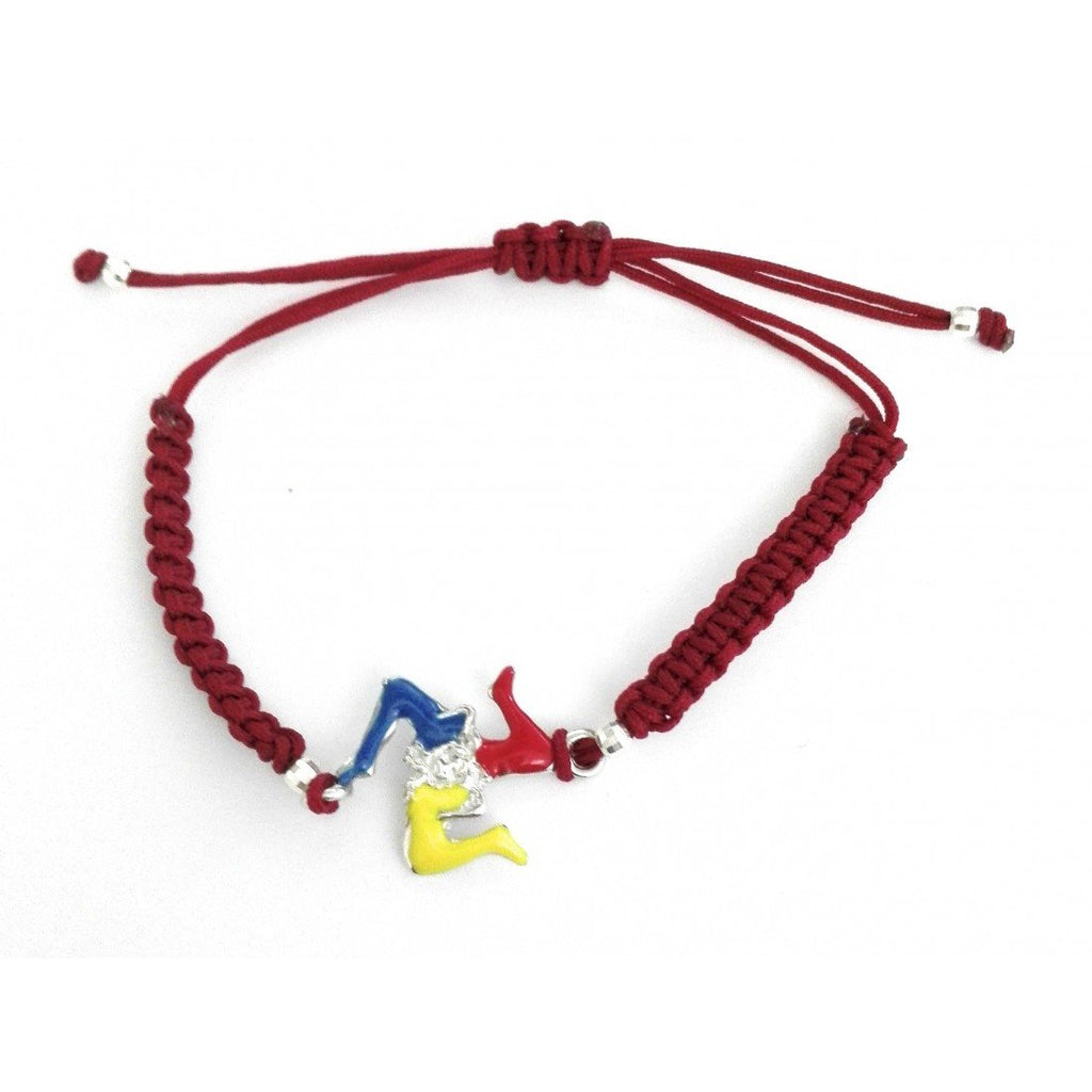 Bracciale unisex Fantasy Coral in cordoncino e argento smaltato 715