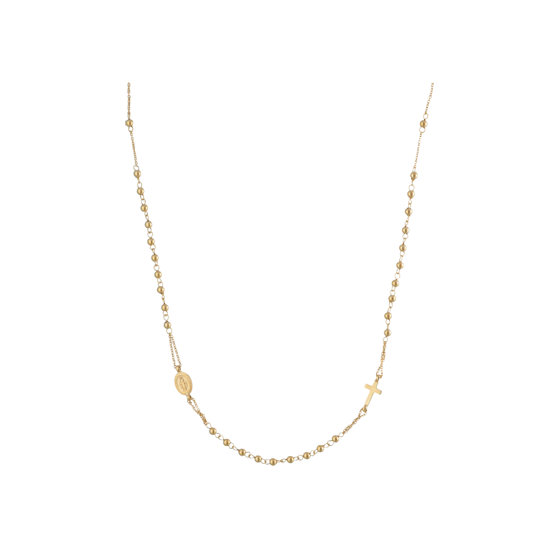 Collana rosario unisex Damiata Gioielli in oro giallo 760/102/3