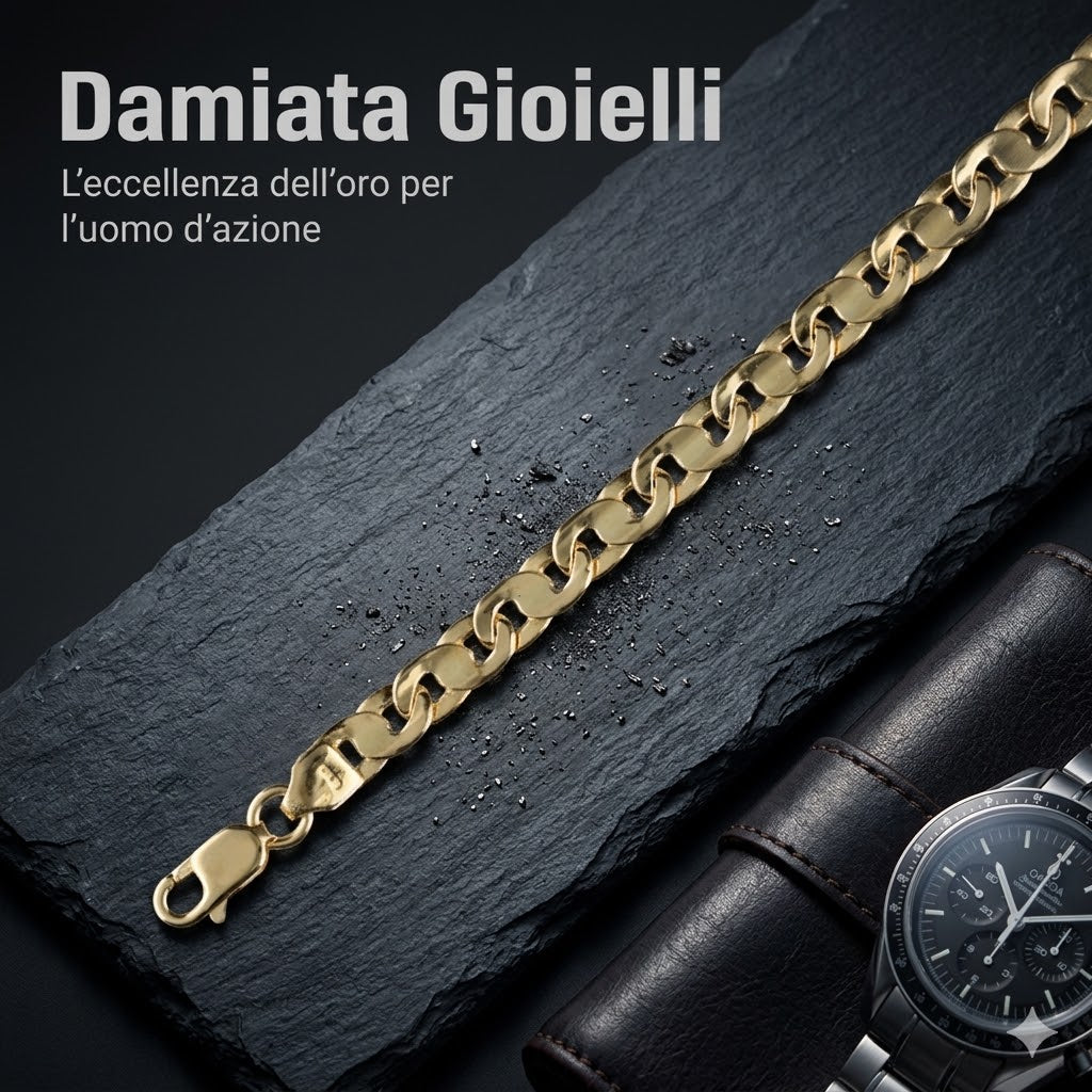 Bracciale a catena uomo Damiata Gioielli in oro giallo 762/102/2