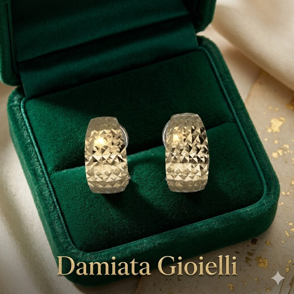 Orecchini a semicerchio donna Damiata Gioielli in oro giallo 767/102/1