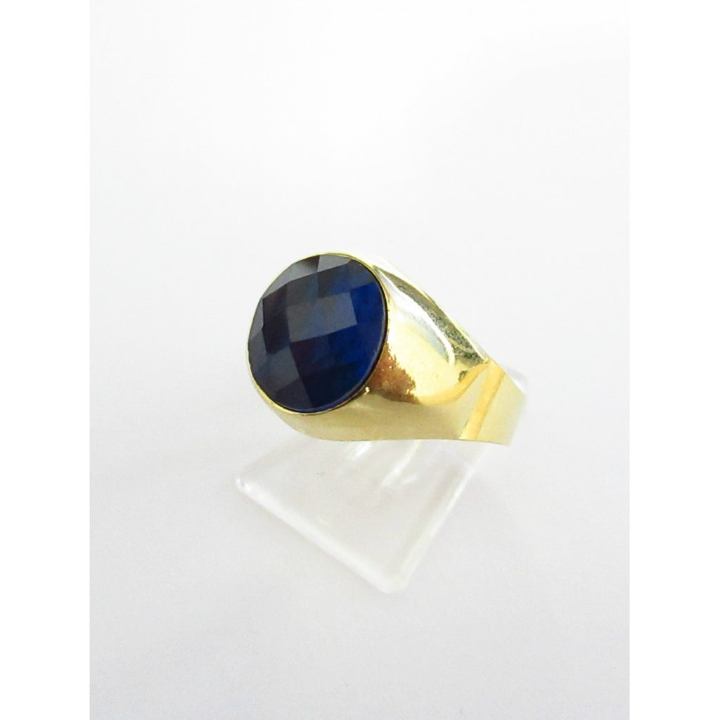 Anello uomo Damiata Gioielli in oro giallo e quarzo 768/102/3
