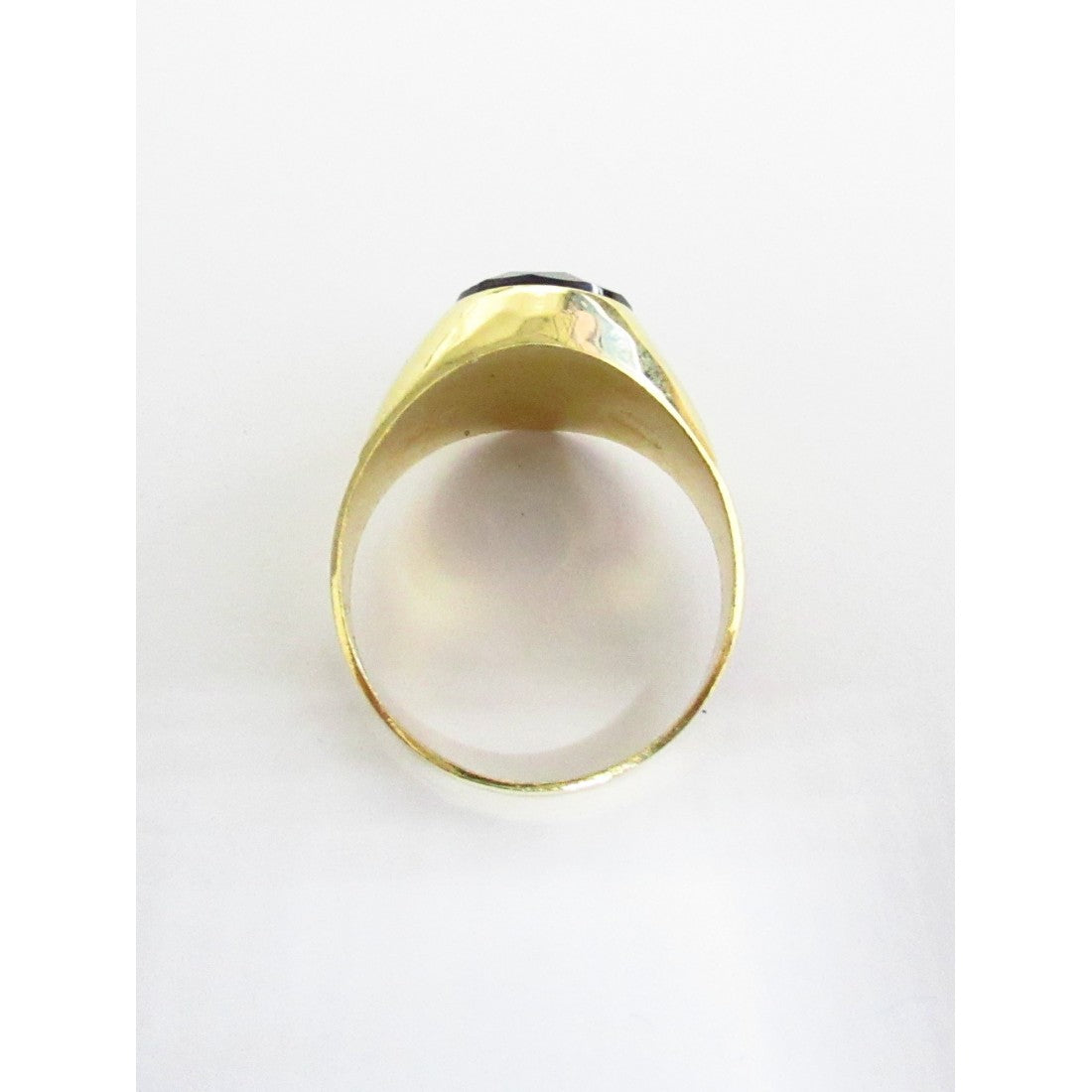 Anello uomo Damiata Gioielli in oro giallo e quarzo 768/102/3
