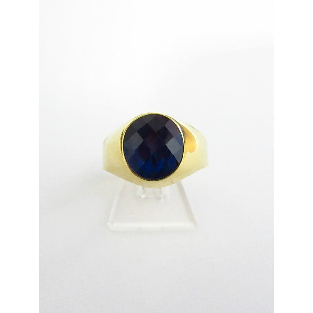 Anello uomo Damiata Gioielli in oro giallo e quarzo 768/102/3